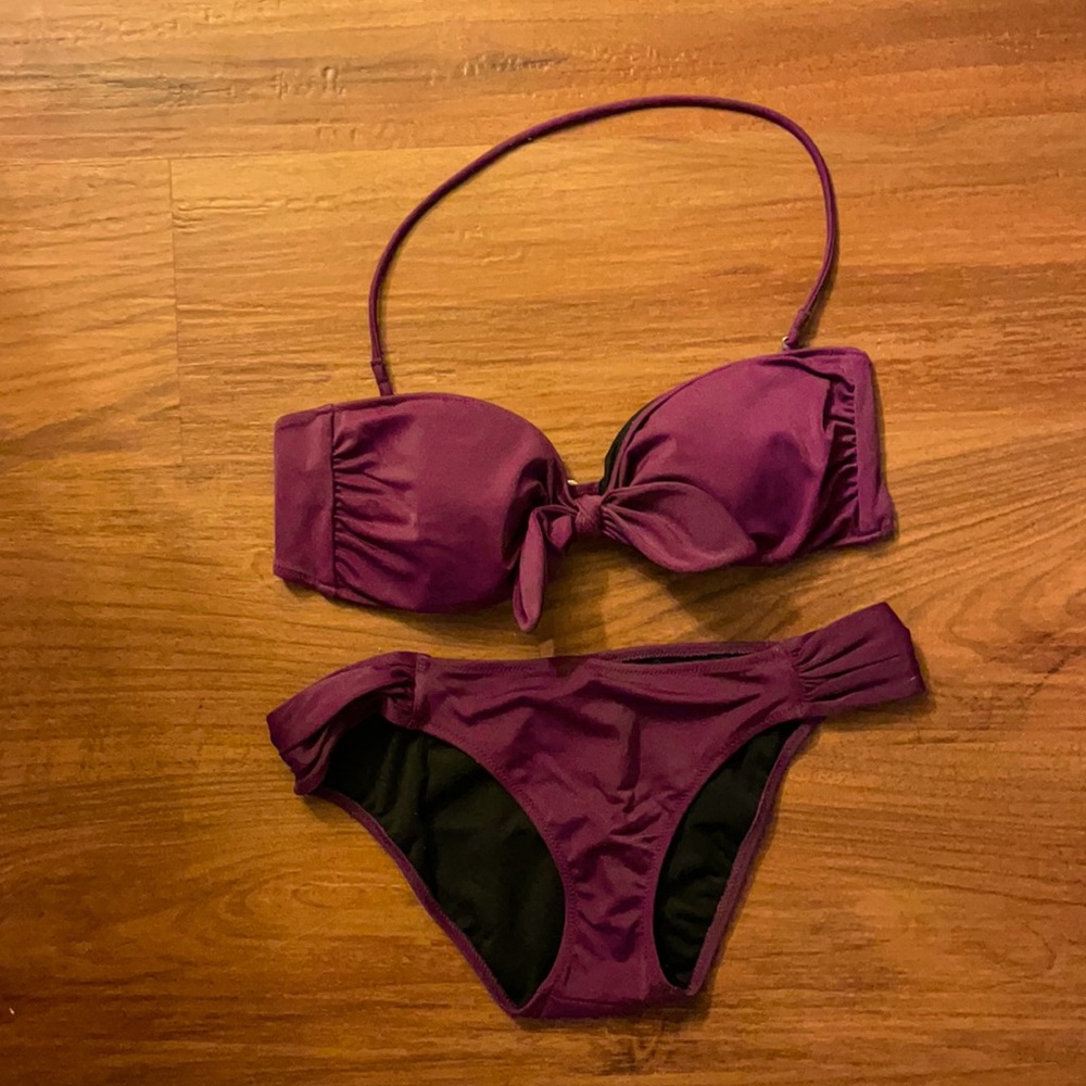 Victoria Secret Purple Bandeau Bikini